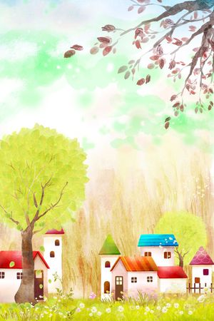 树枝印花华亿平台图片