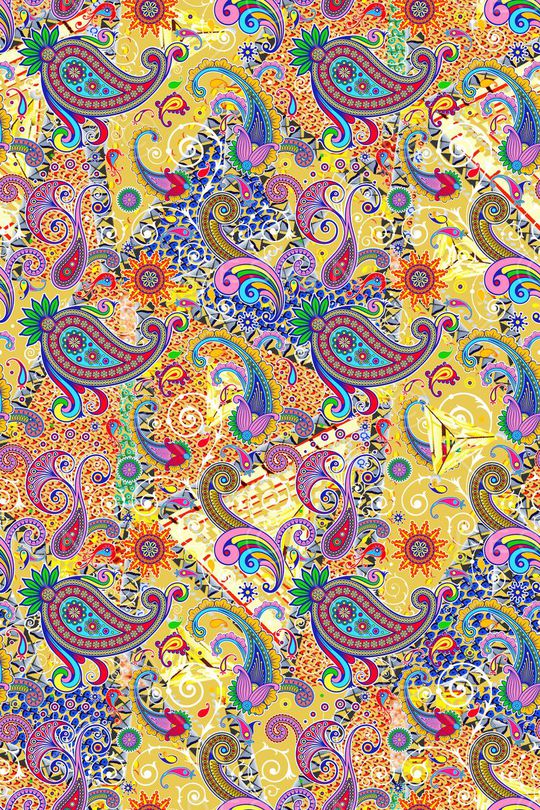 腰果印花华亿平台图片