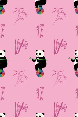 熊猫印花华亿平台图片