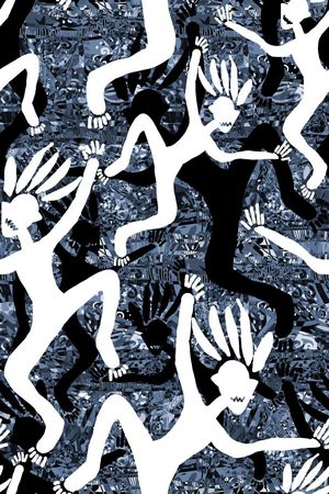 抽象创意印花华亿平台图片