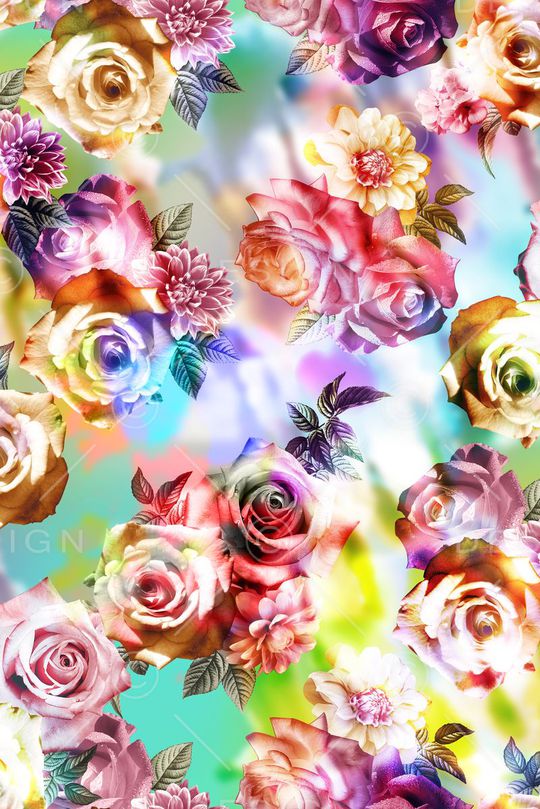 玫瑰印花华亿平台图片