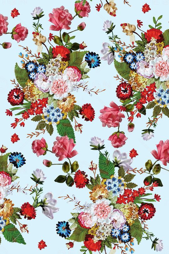 花卉印花华亿平台图片