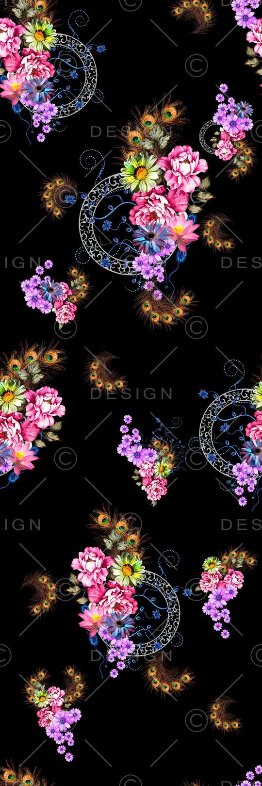 羽毛印花华亿平台图片