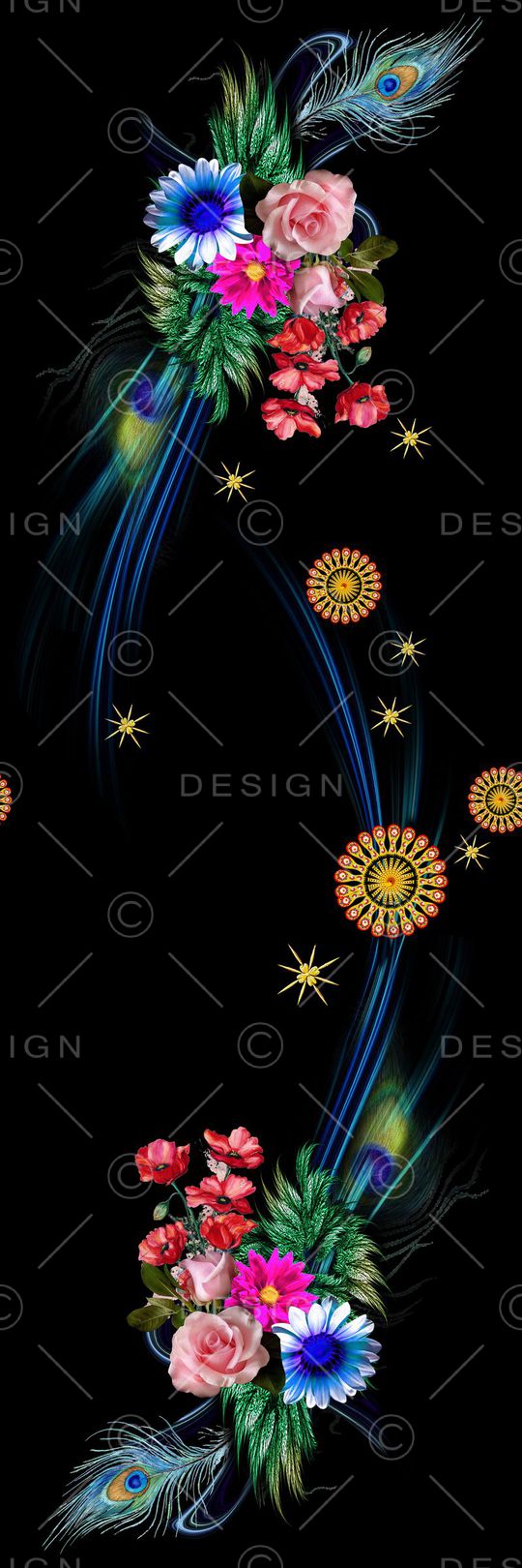 羽毛印花华亿平台图片