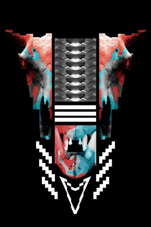 骷髅头印花华亿平台图片