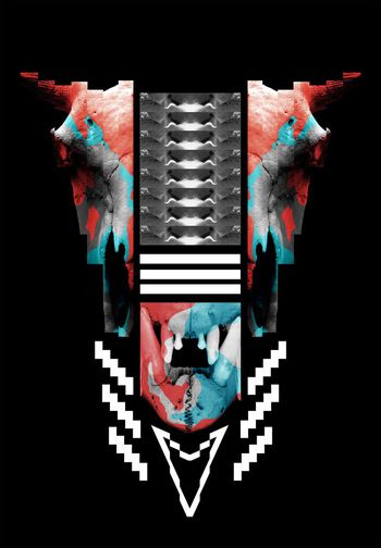 骷髅头印花华亿平台图片