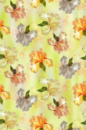 满版花卉印花华亿平台图片