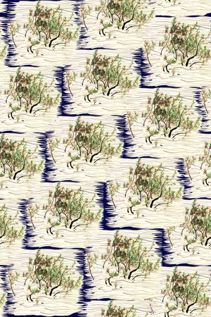 水墨印花华亿平台图片