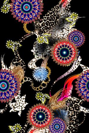 流行时尚印花华亿平台图片