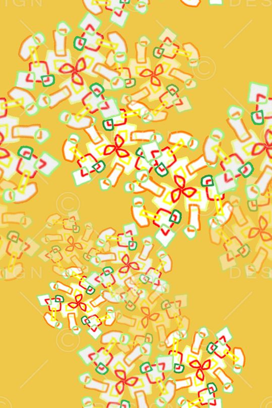 几何构成印花华亿平台图片