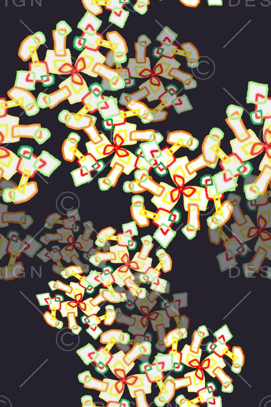 几何构成印花华亿平台图片