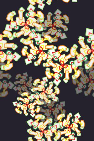 几何构成印花华亿平台图片