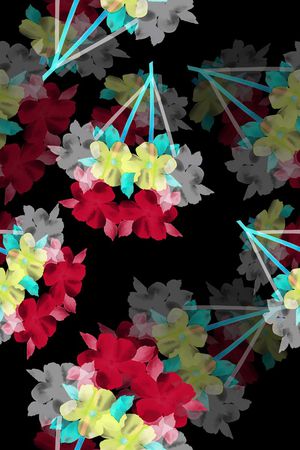 风格化花卉印花华亿平台图片