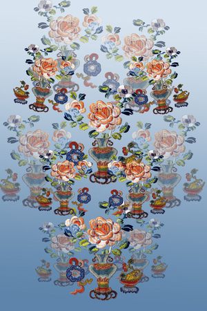 中国风印花华亿平台图片