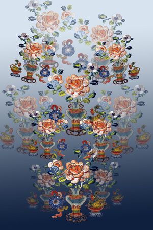 中国风印花华亿平台图片