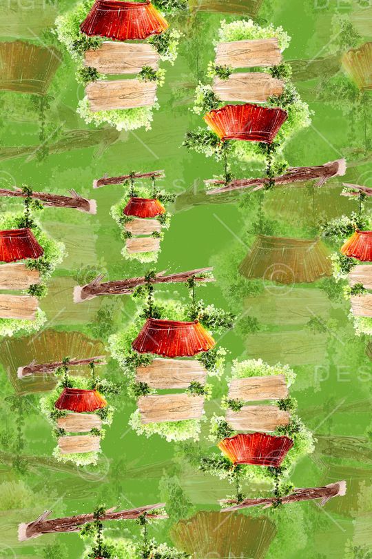 趣味图案印花华亿平台图片