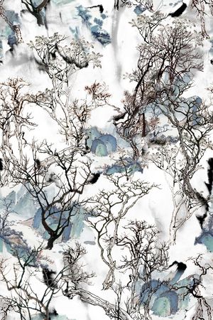 中国风印花华亿平台图片