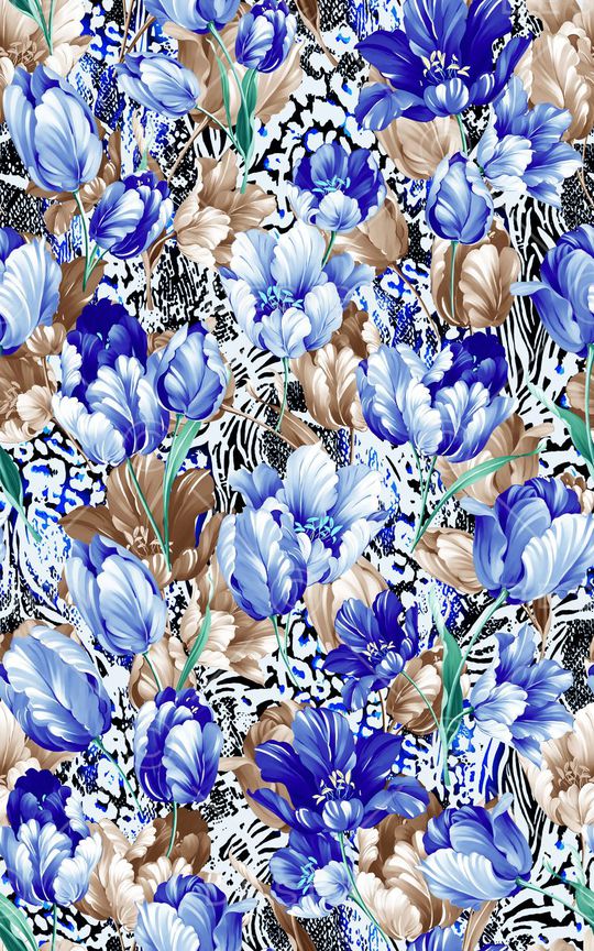 郁金香印花华亿平台图片