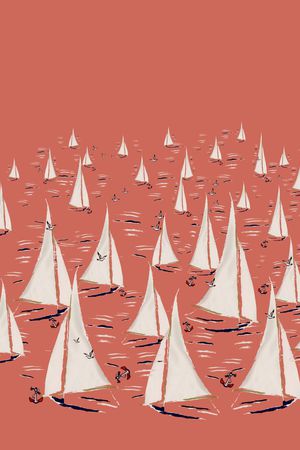 帆船印花华亿平台图片