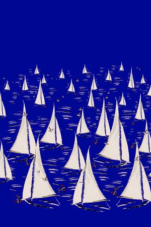 帆船印花华亿平台图片