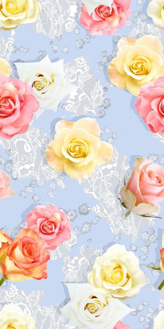 清新花卉印花华亿平台图片