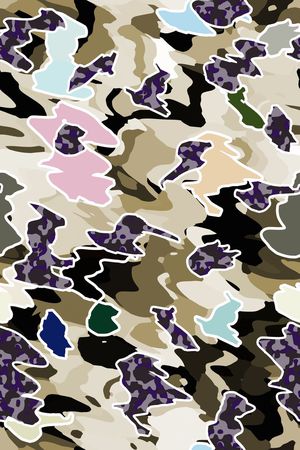 迷彩服印花华亿平台图片