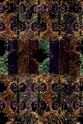 不规则几何印花华亿平台图片