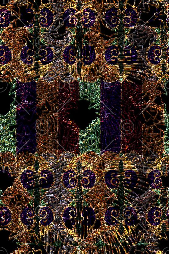 不规则几何印花华亿平台图片