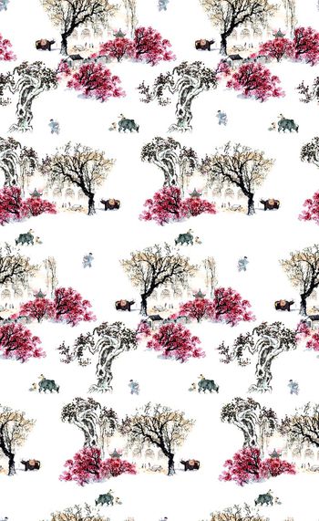 631167-中国风 水墨风景