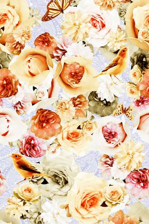 玫瑰印花华亿平台图片