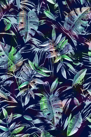 热带雨林印花华亿平台图片