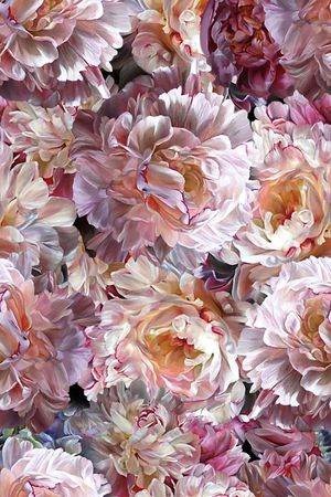 洋阳---花卉印花华亿平台图片