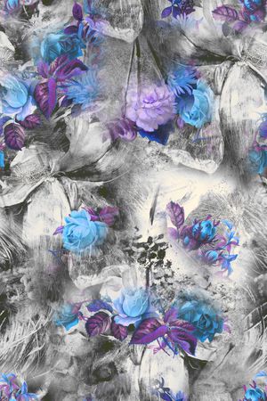 玫瑰印花华亿平台图片