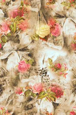 玫瑰印花华亿平台图片