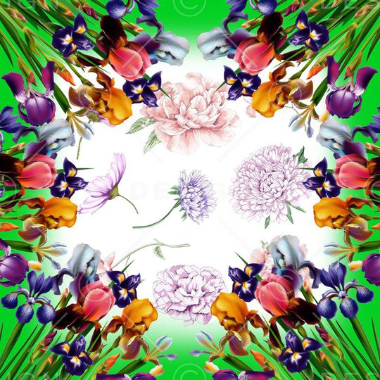 花朵印花华亿平台图片