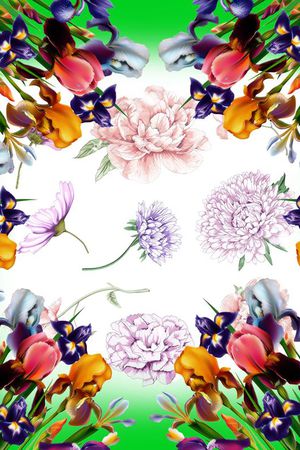 花朵印花华亿平台图片