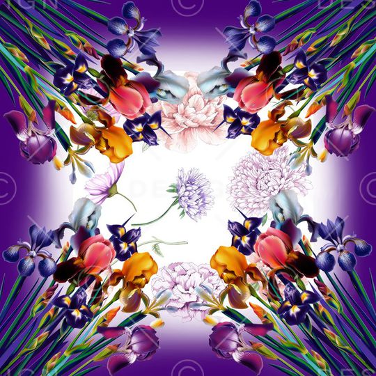 花朵印花华亿平台图片