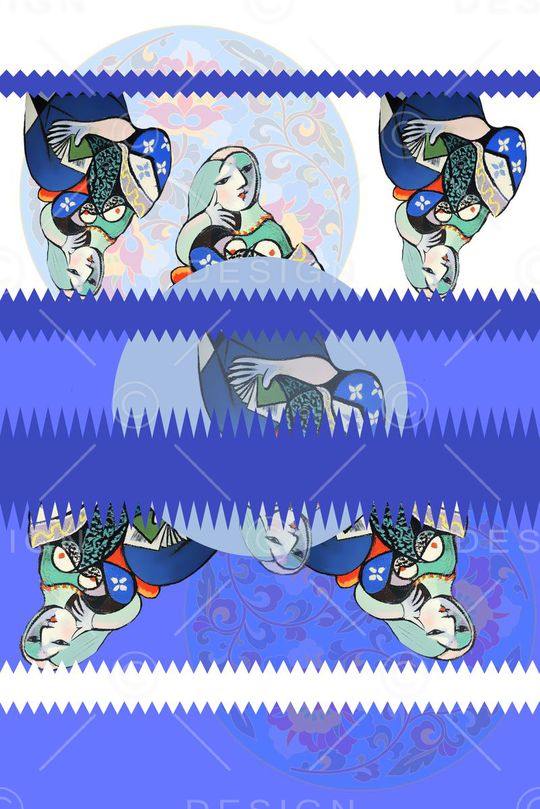 人物印花华亿平台图片