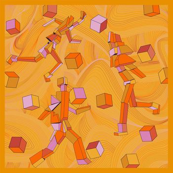 几何印花华亿平台图片