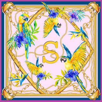 丝巾印花华亿平台图片