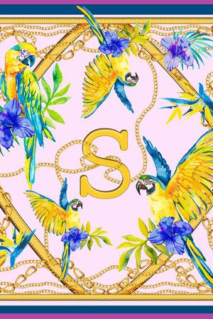 丝巾印花华亿平台图片