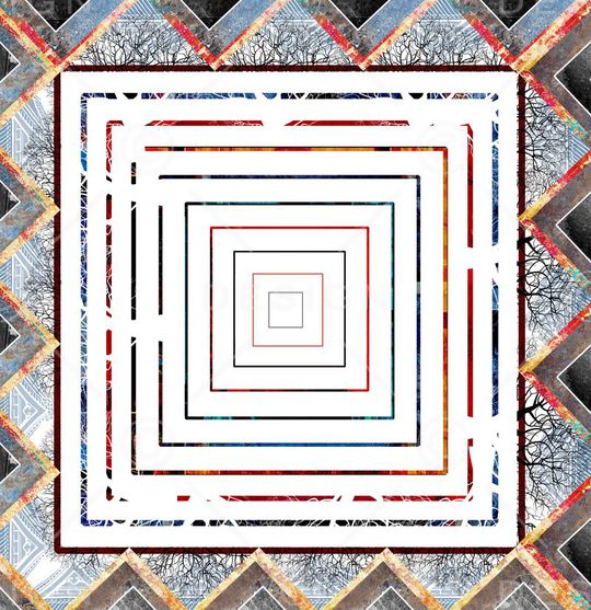 方格印花华亿平台图片