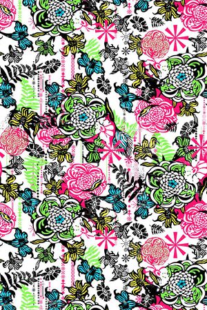 线条花印花华亿平台图片