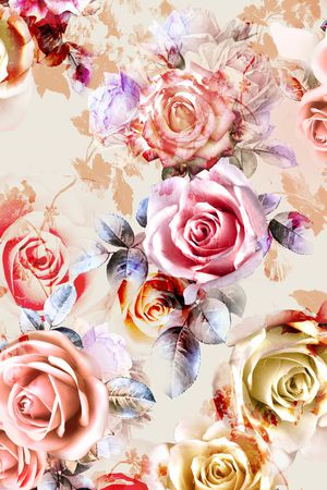 花朵印花华亿平台图片