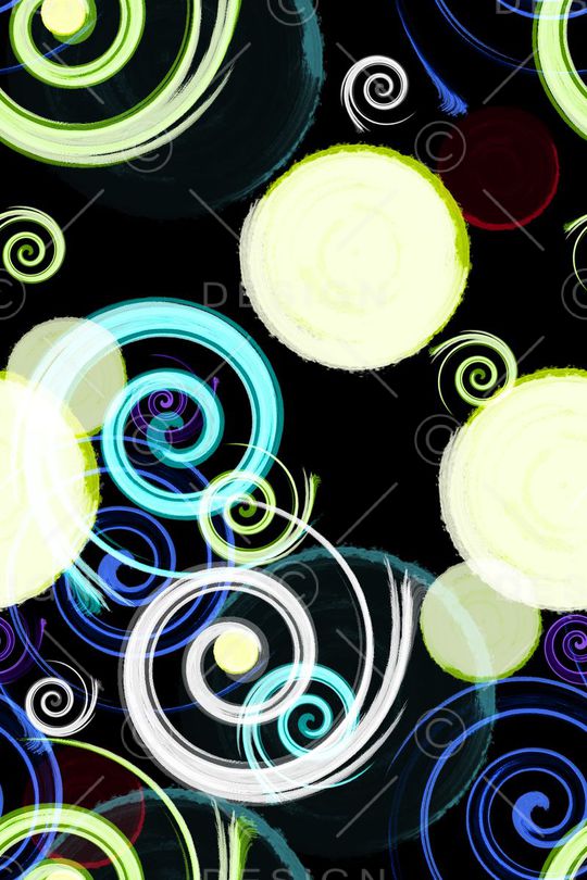 圆圈印花华亿平台图片