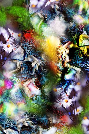 抽象印花华亿平台图片