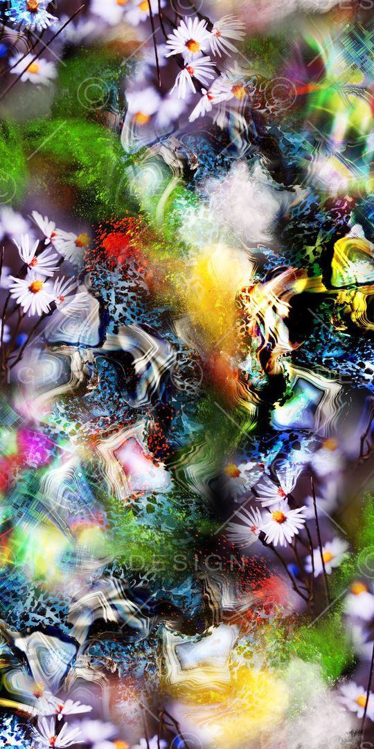 抽象印花华亿平台图片