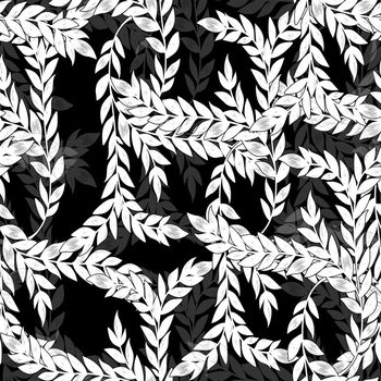 631860-黑白叶子
