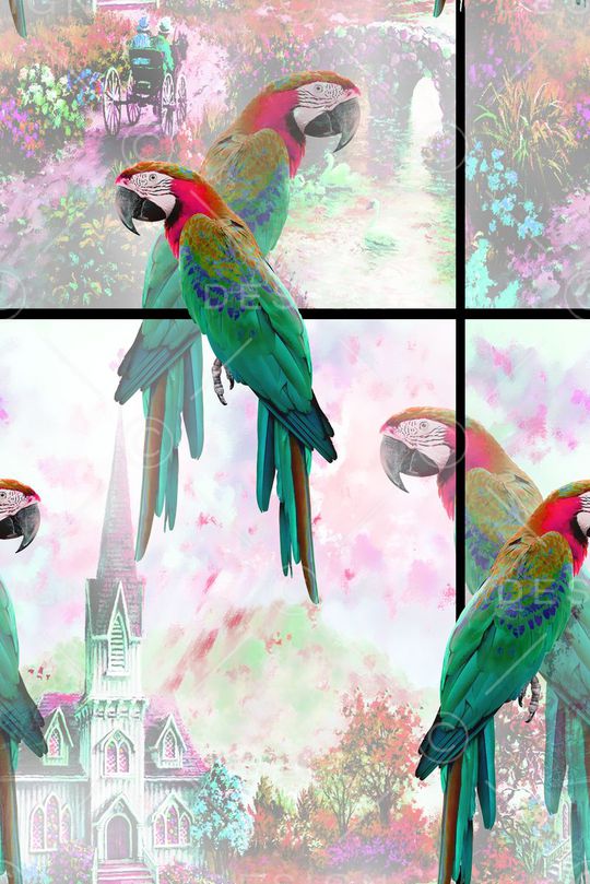 鸟印花华亿平台图片