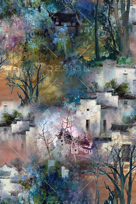 大笔触印花华亿平台图片